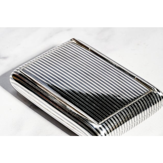 Art Deco Exceptional Antique European Continental 900 Silver Niello Case Snuff Box Tobacciana Luxury Silver Collectible For Sale - Image 3 of 15