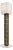Handcrafted Ceramic Floor Lamp in Smoked Moss Glaze With Linen Lampshade For Sale