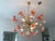 Contemporary Red and Violet Flowers Murano Glass Sputnik Chandelier For Sale - Image 10 of 11