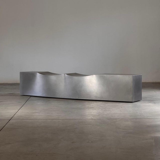 Sculptural Double Dip Bench attributed to Chris Howker for B&B Italia, 2004 For Sale - Image 3 of 18
