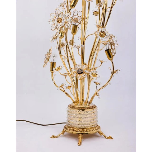 Gold Floor Lamp attributed to Palwa, Germany, 1960s For Sale - Image 8 of 15