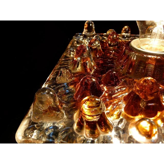 1960s Vintage Colored Glass Lamp by Mazzega For Sale - Image 5 of 8