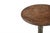 This Vintage Indian Teakwood Side Table is handcrafted from solid teakwood with a rich patina, featuring a turned pedestal...
