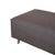 Modern Grata Ottoman in Grey Fabric For Sale - Image 3 of 8