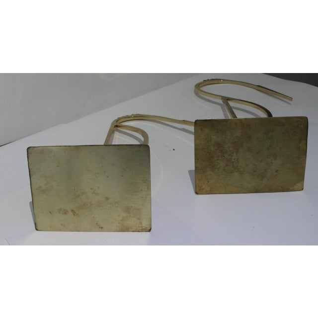 1960s-70s Brass Stylized Egret Figures - a Set of 2 For Sale - Image 10 of 13