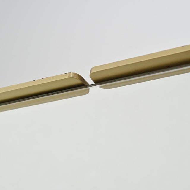 Rectangular Gilt Metal Mirror, 1970s For Sale - Image 10 of 11