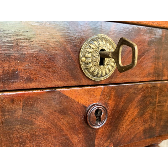 Antique Victorian C1880 Inlaid Burl Walnut Amboyna Work Side Sewing Table Box For Sale - Image 12 of 13