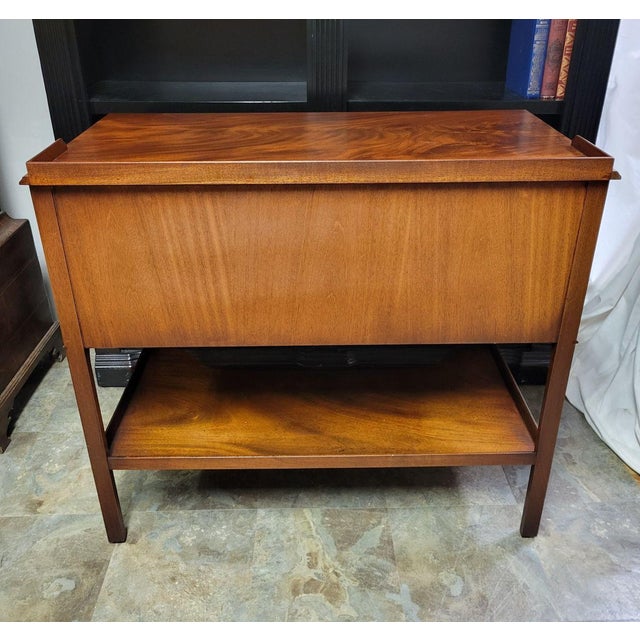 English Mahogany Silverware Server Chest Buffet by Bevan Funnell, Reprodux For Sale - Image 11 of 12