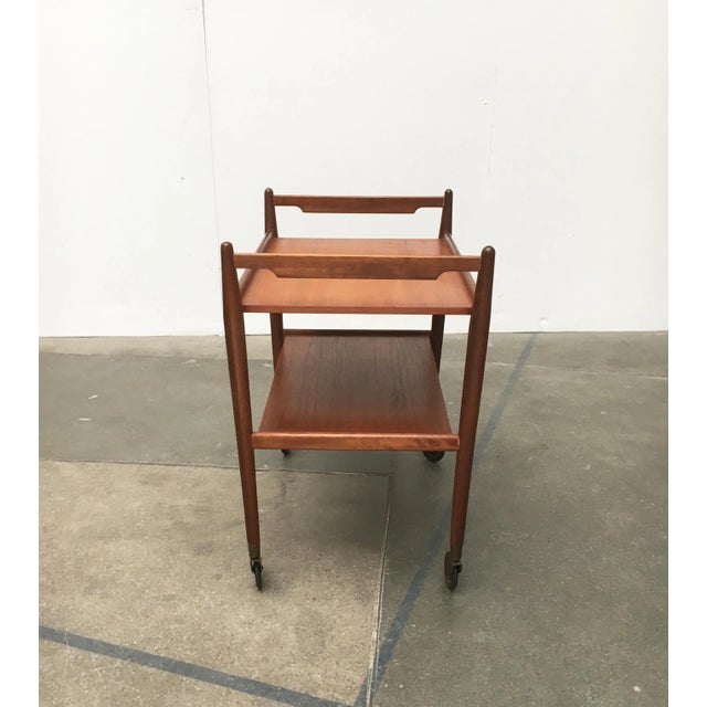 Mid-Century Teak Serving Cart For Sale - Image 17 of 18