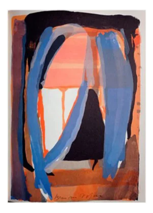 Bram Van Velde, Untitled Composition for DLM, 1974, Original Lithograph