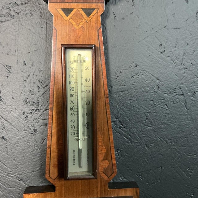 Art Deco Wooden Weather Station, 1935 For Sale - Image 3 of 5