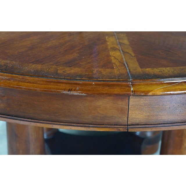 Ethan Allen American Empire Matchbook Cherry Extendable Neoclassic Dining Table For Sale - Image 6 of 18