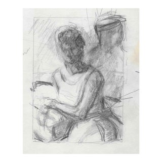 1980s Jacqueline Flood Portrait of a Lady For Sale
