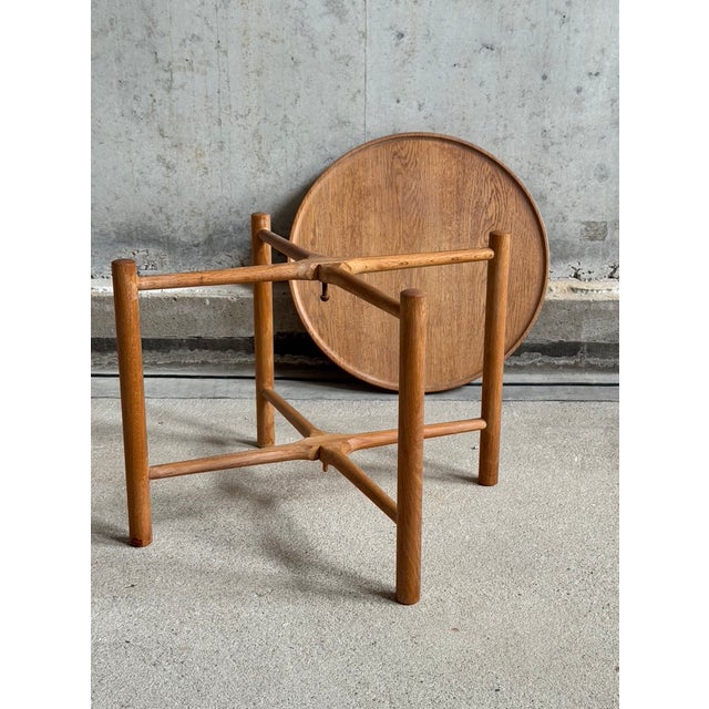 Andreas Tuck Early Edition AT35 Tray Table by Hans J. Wegner for Andreas Tuck, 1960s For Sale - Image 4 of 8