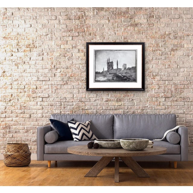 Leopold Halvoet, World War 1 Ww1 Trench Art, Belgian Soldier, Arras, France, 1915, Charcoal & Paper, Framed For Sale - Image 11 of 18