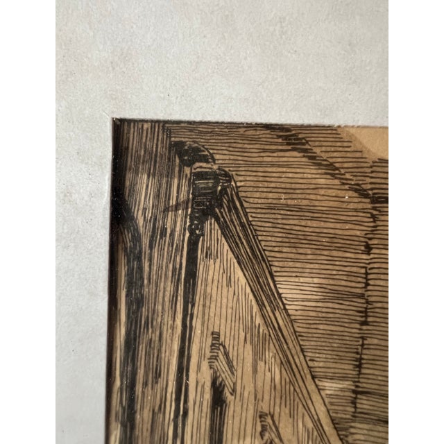 Mid-Century Modern Malcolm Newman’s New Orleans Framed Ink Print For Sale - Image 3 of 10