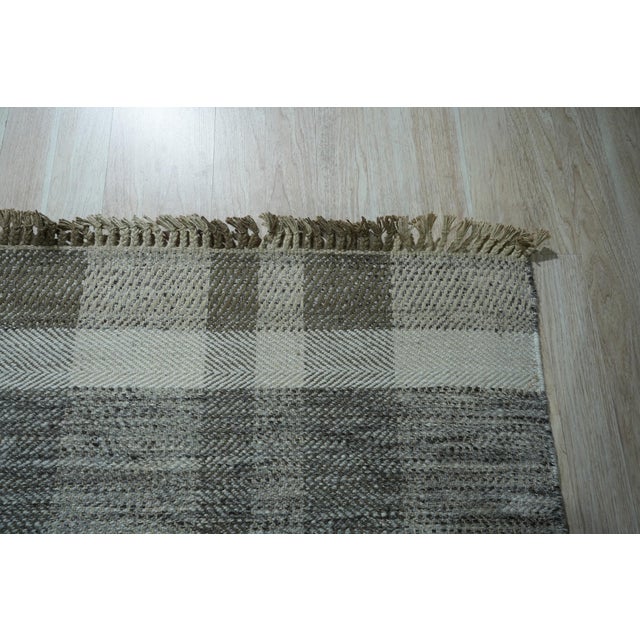 8x10 Giselle Serene Multicolor Kilim Geometric Modern Flatweave Wool Carpet Rug For Sale In New York - Image 6 of 9