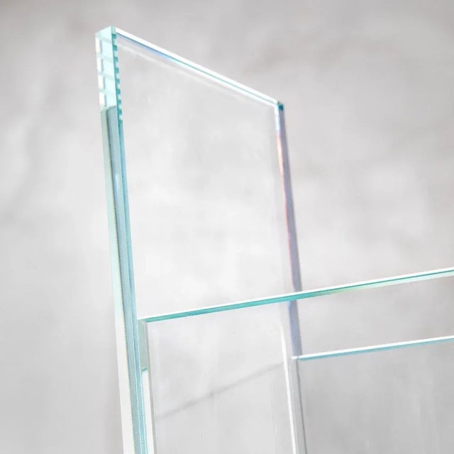 Ettore Sottsass Azzurro Extrachiaro Vase in Colored Glass by Ettore Sottsass for RSVP, 2000s For Sale - Image 4 of 7