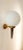 Gold and Black Wall Light with White Sphere from Stilnovo For Sale - Image 5 of 7