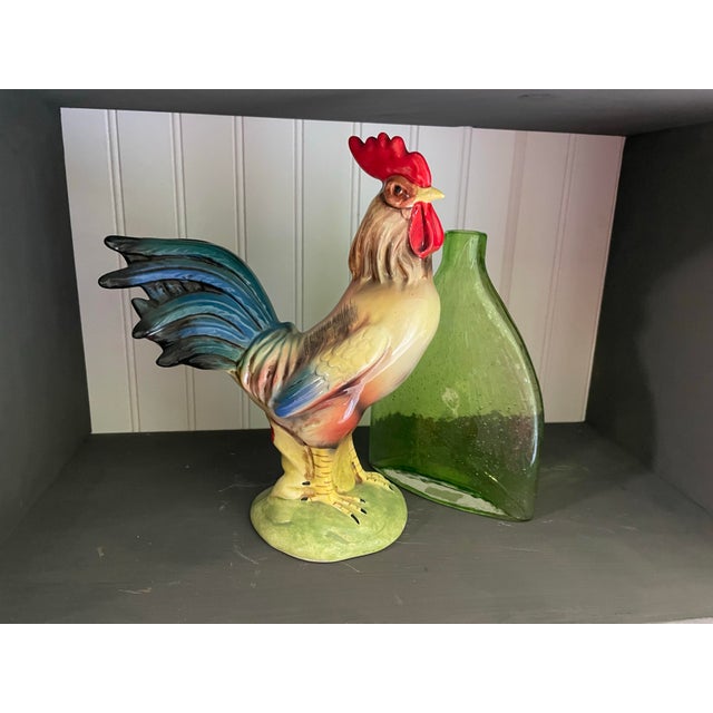 Add a charming vintage farmhouse touch with this beautifully detailed Made in Japan ceramic rooster figurine. Featuring...