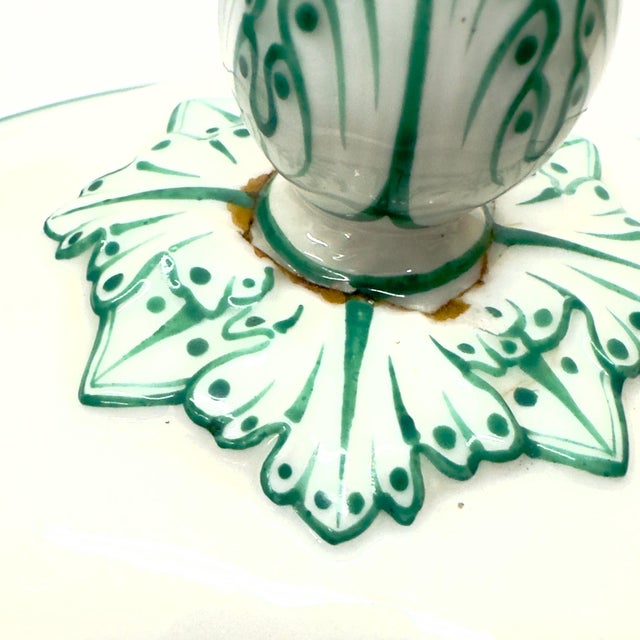 Early 20th Century Vintage White and Green Soup Tureen For Sale - Image 10 of 10