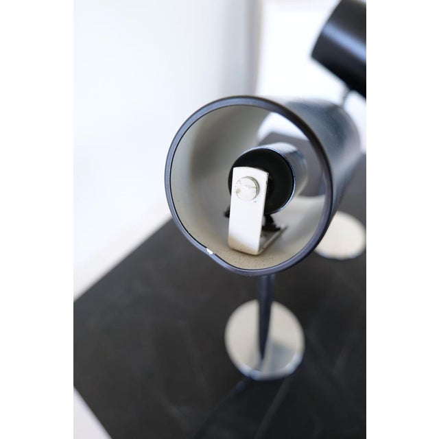 Black Mid-Century Modern Danish Table Lamps, 1950s, Set of 2 For Sale - Image 8 of 18