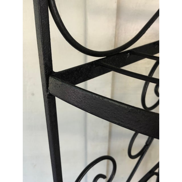 Vintage Wrought Iron Corner Bakers Rack Chairish