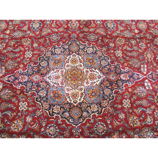 Antique Persian Kashan rug, Size: 10'6" x 17'0".