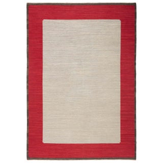 Doris Leslie Blau Vintage Swedish Flat Woven Rug by Ingrid Dessau For Sale