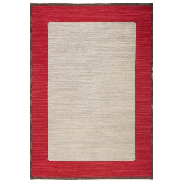 Doris Leslie Blau Vintage Swedish Flat Woven Rug by Ingrid Dessau For Sale