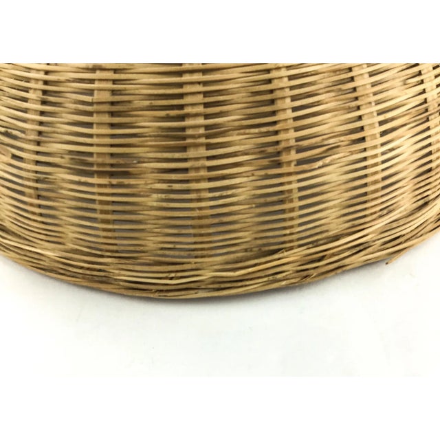 Vintage Wicker Food Protector With Top Handle For Sale - Image 10 of 12