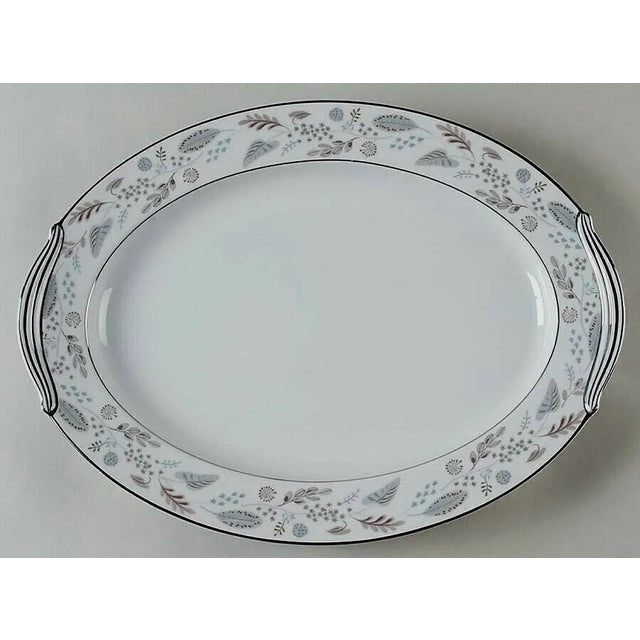 1960s Vintage 1960s Noritake Doranne Very Large Oval Serving Platter For Sale - Image 5 of 10