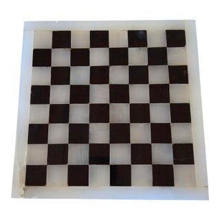 Marble and Onyx Chess Board For Sale