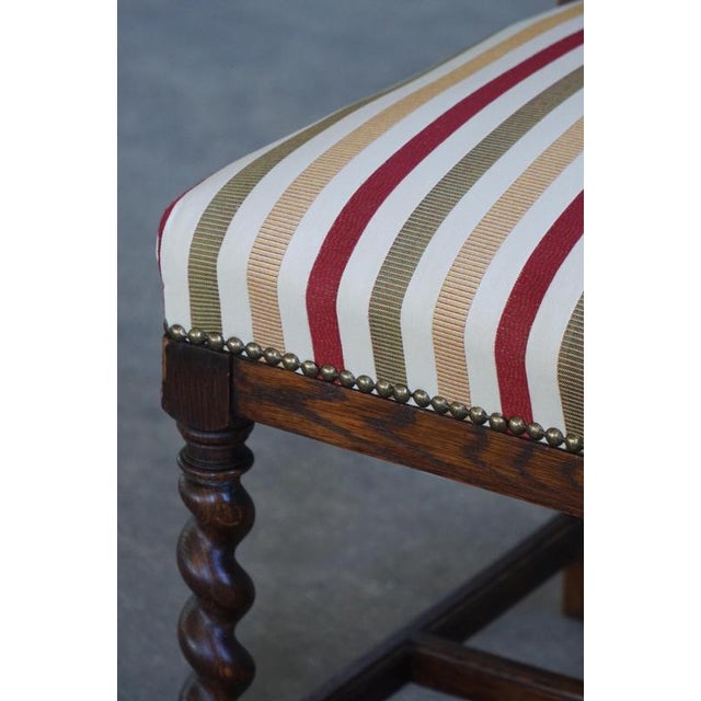 20th Century Baroque Swedish Dining Chairs in Oak, 1930s, Set of 6 For Sale - Image 10 of 18