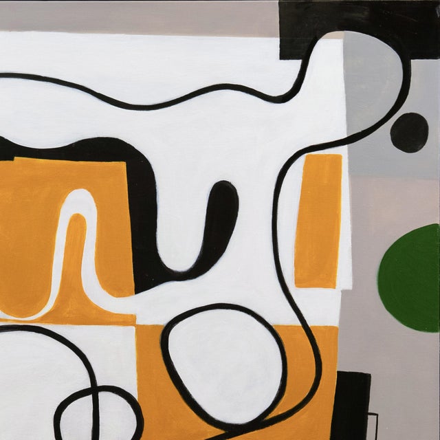 'Palm Desert Abstract' by Gary Janis, 2024, Large Framed Biomorphic Abstract, Automatism For Sale In Monterey, CA - Image 6 of 9