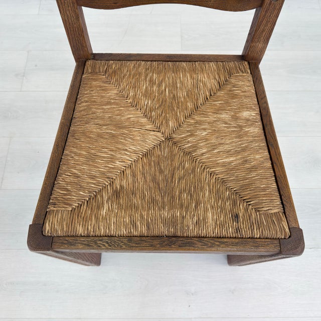 Brown French Farmhouse Dining Chairs – Set of 4 For Sale - Image 8 of 11