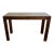 Mid-Century Faux Tortoise Shell Console Table With Black Glass by Henredon For Sale