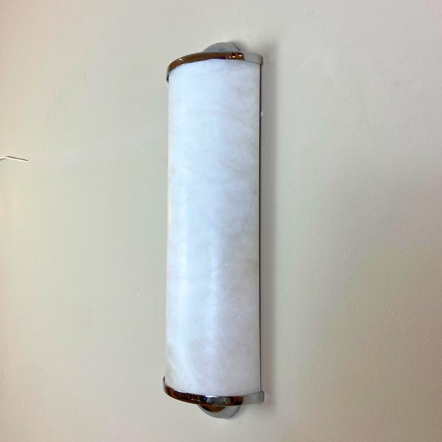 1990s Alabaster Wall Sconce from Eclipsi, Spain, 1990s For Sale - Image 5 of 13