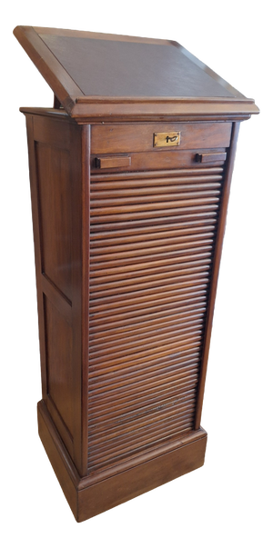 Wooden Filing Cabinet with Shutter from Franzi, Italy, 1950s