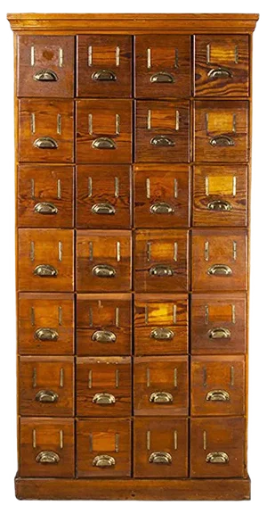 Tall Chest of 28 Drawers, 1940s
