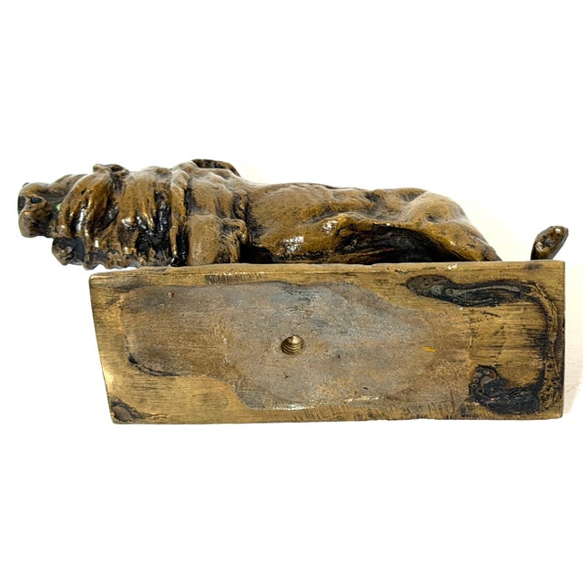 Early 20th Century Frederick G. R. Roth “Columbia Lion” American Bronze Animalier Sculpture For Sale - Image 12 of 15