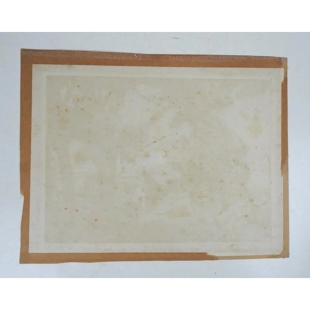 Vintage Early 20th Century Farm Landscape Etching For Sale - Image 4 of 4