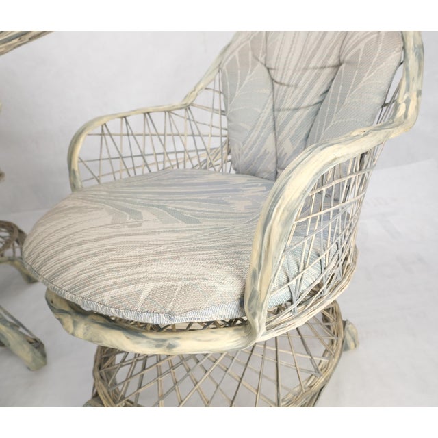 Mid 20th Century Russel Woodard Spun Fiberglass Oval Racetrack Dining Table 4 Chairs Outdoor Set For Sale - Image 5 of 18