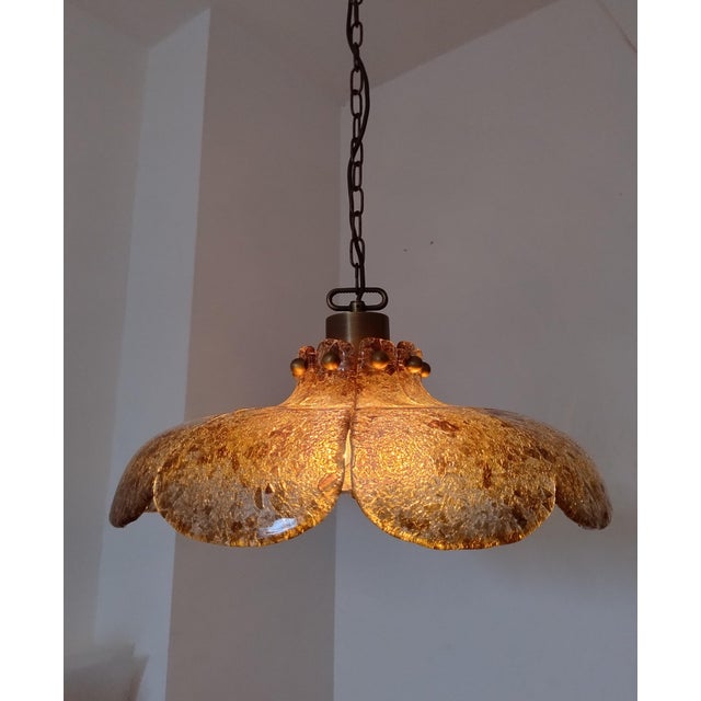 Murano Glass Flower Pendant from Hillebrand Lighting, Germany, 1960s For Sale - Image 12 of 18