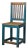 Antique Northern Swedish Blue Country Chair For Sale