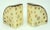 Mid-Century Modern Vintage Italian Alabaster Marble Cheese Bookends For Sale - Image 3 of 13