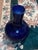 Ceramic ChineseVASE . Chinese Porcelain. Cobalt Blue Monochrome Porcelain Vase. For Sale - Image 7 of 12