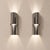 Italian Sconces Curved Steel Wall Lights by Edera Radici for SAGIM, 1970s, Set of 2 For Sale - Image 5 of 8