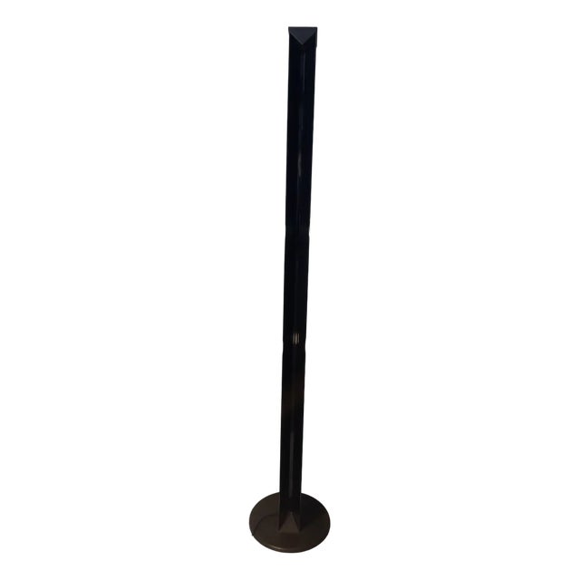 Black Aloe Model Floor Lamp by Gianfranco Frattini for Luci, 1980s For Sale