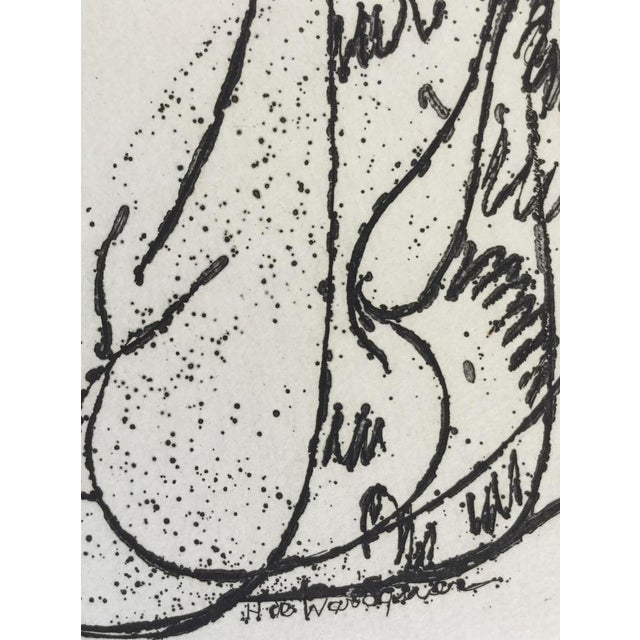 Modern Henry De Waroquier, The Enigma or the Cat Woman, Nude, 1951, Etching Drypoint For Sale - Image 3 of 5